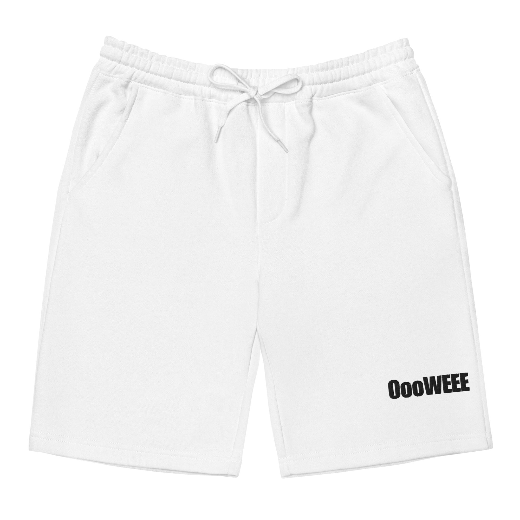 OooWEEE Fleece Shorts- White