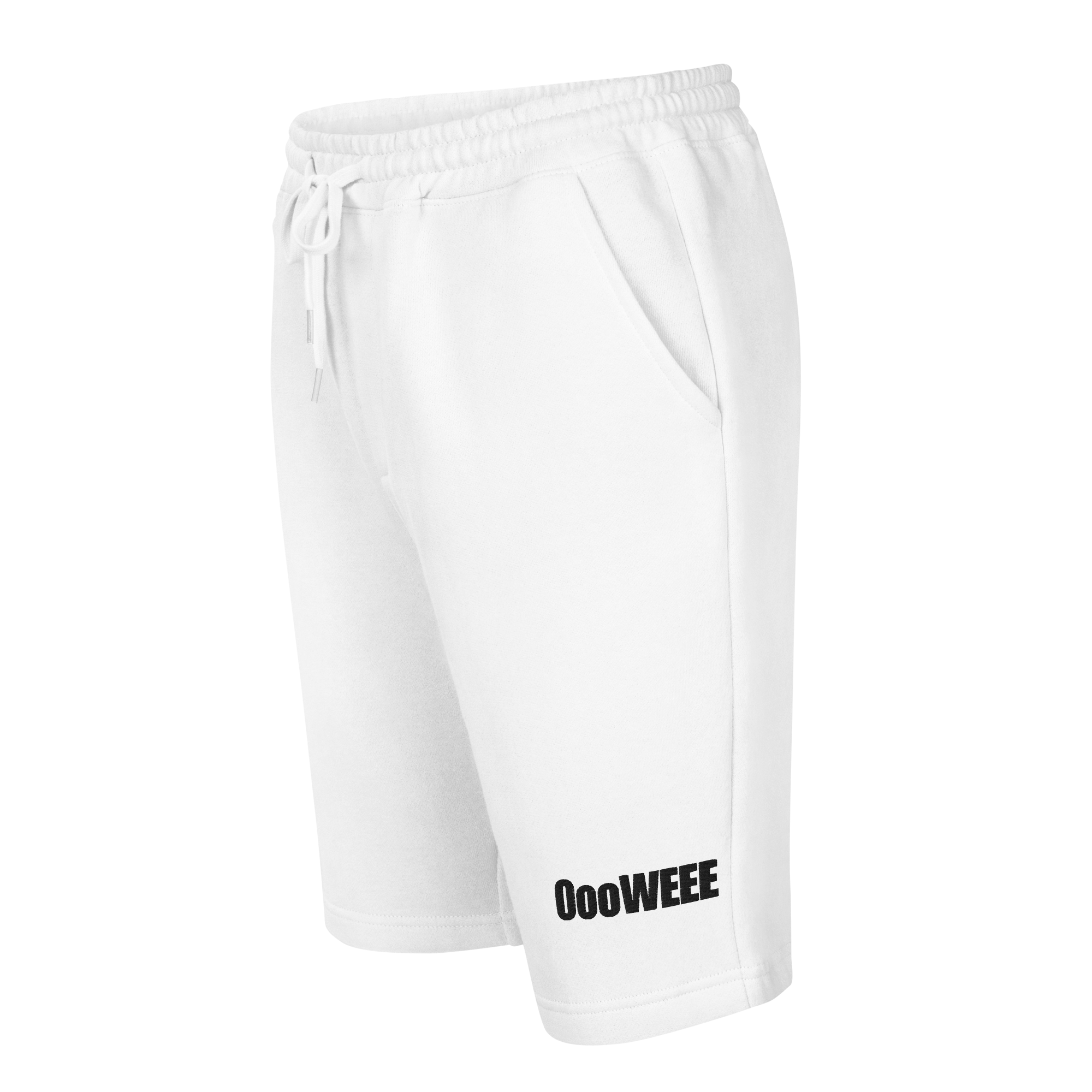 OooWEEE Fleece Shorts- White
